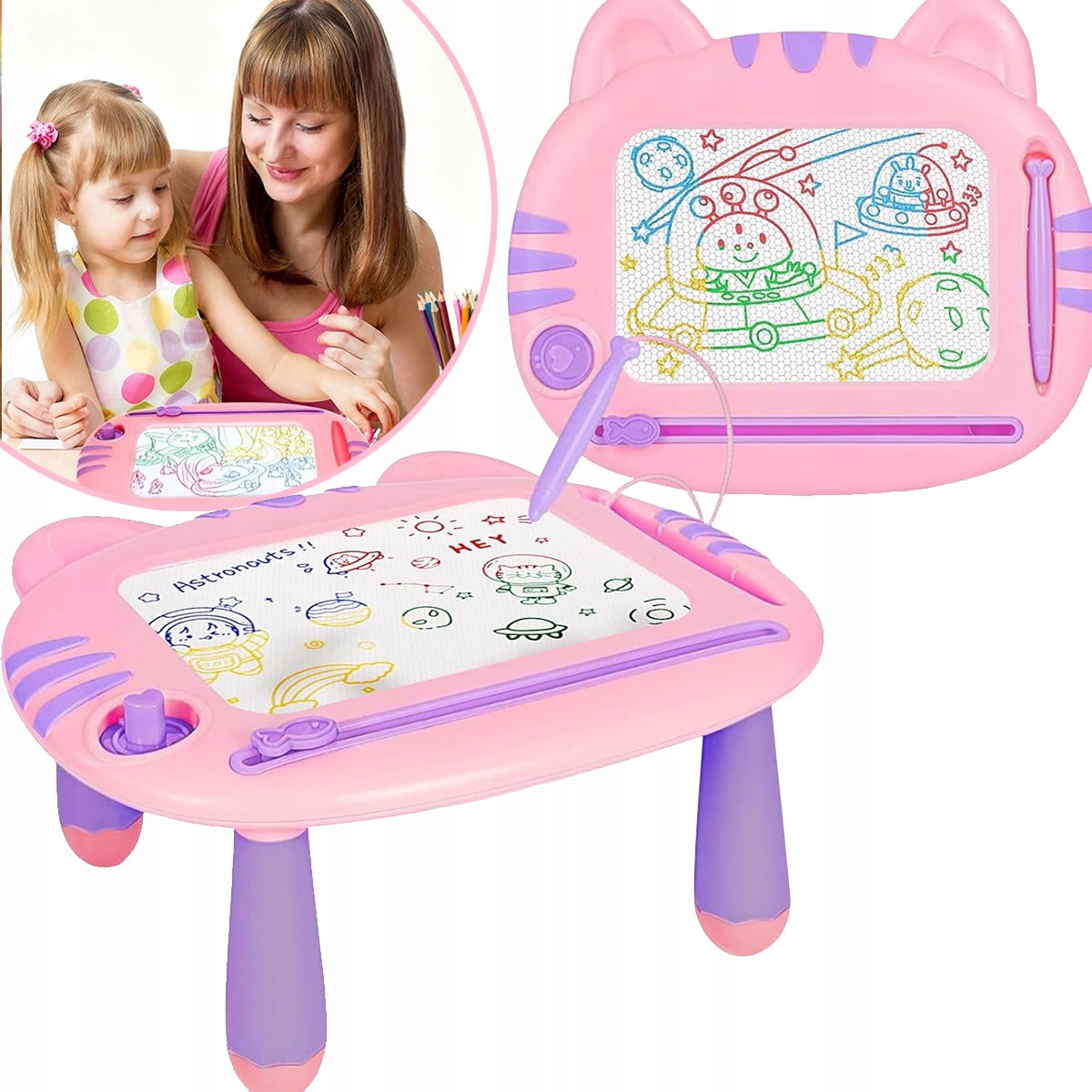 MAGNETIC BOARD for children 2in1 MAGIC DRAWING BOARD Drawing TABLE