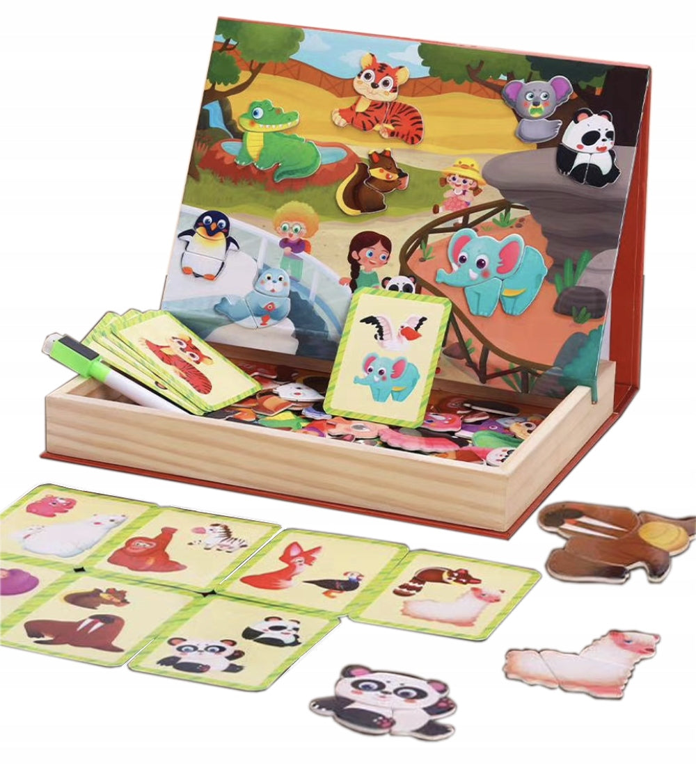 MAGNETIC BOARD magnets puzzle ANIMALS