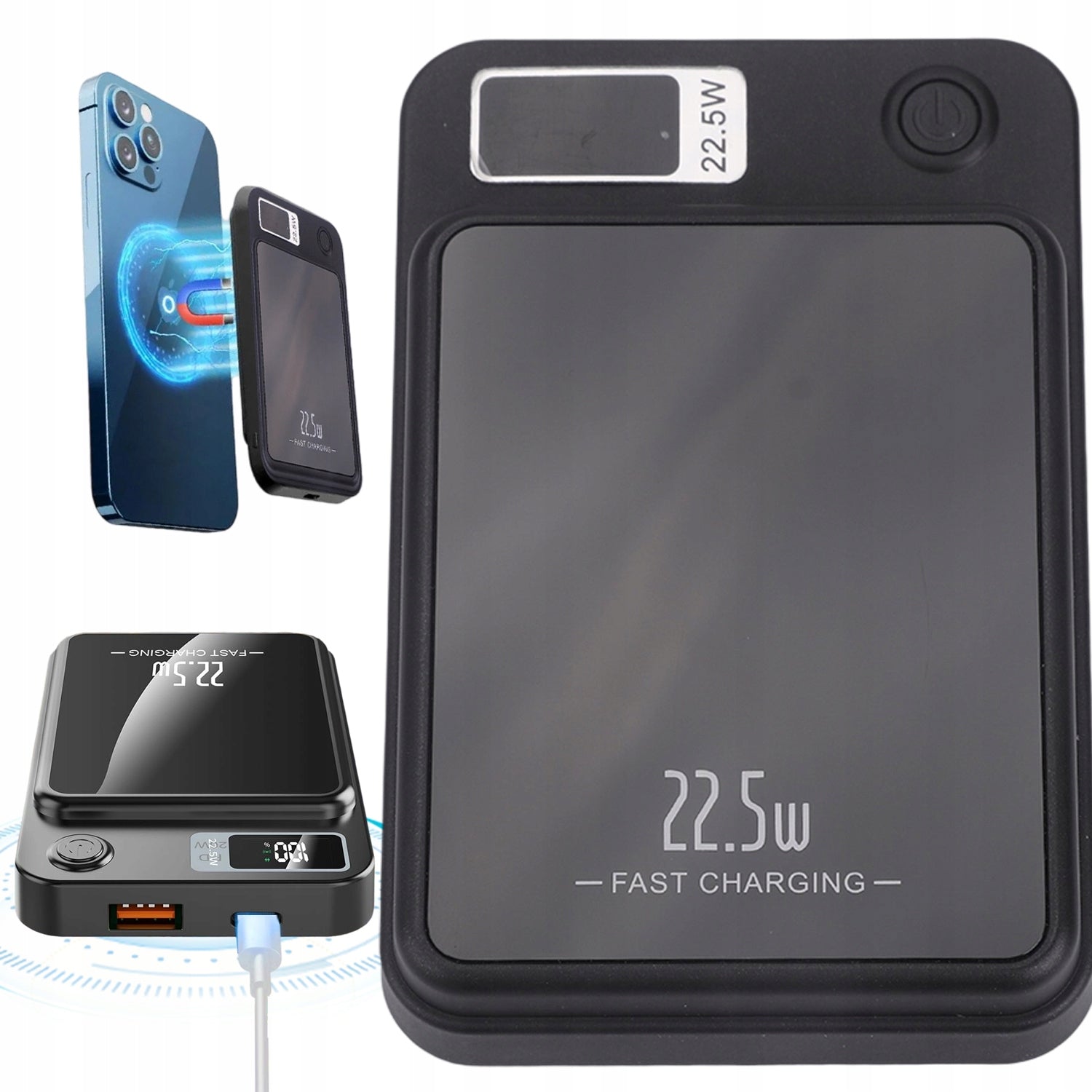 MAGNETIC CORDLESS POWERBANK 10000MAH CHARGING 22.5W FOR IPHONE PRO
