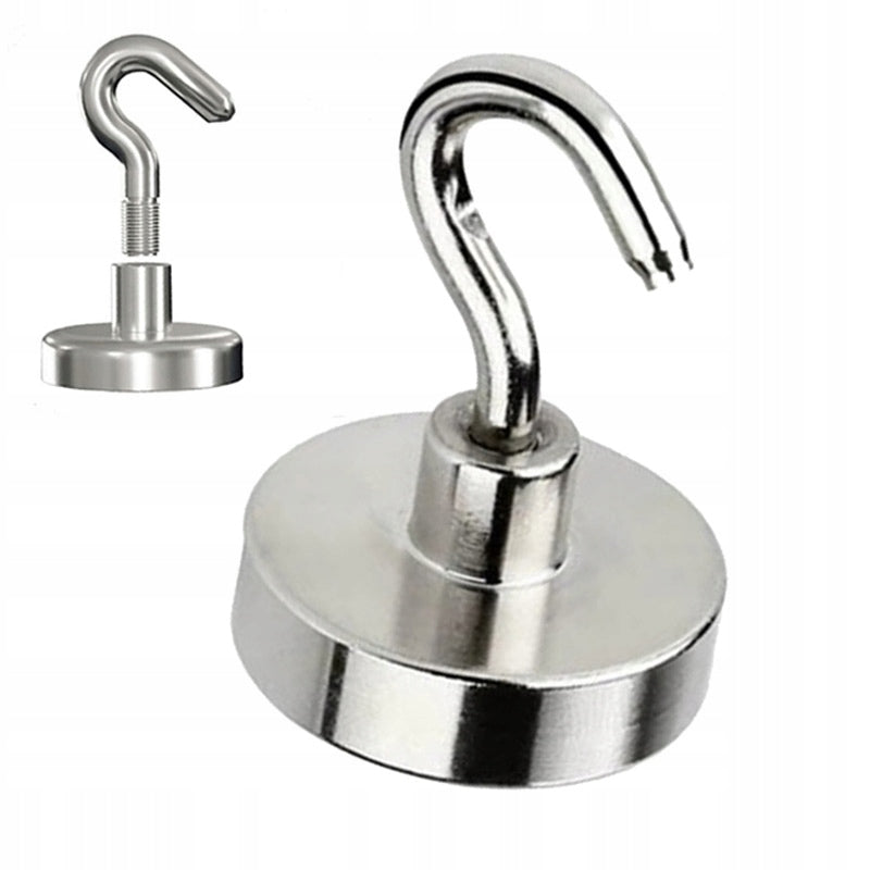 MAGNETIC HOLDER HOOK 36x8mm STRONG MAGNET, HANGER HUNTER, LIFTING CAPACITY 48KG