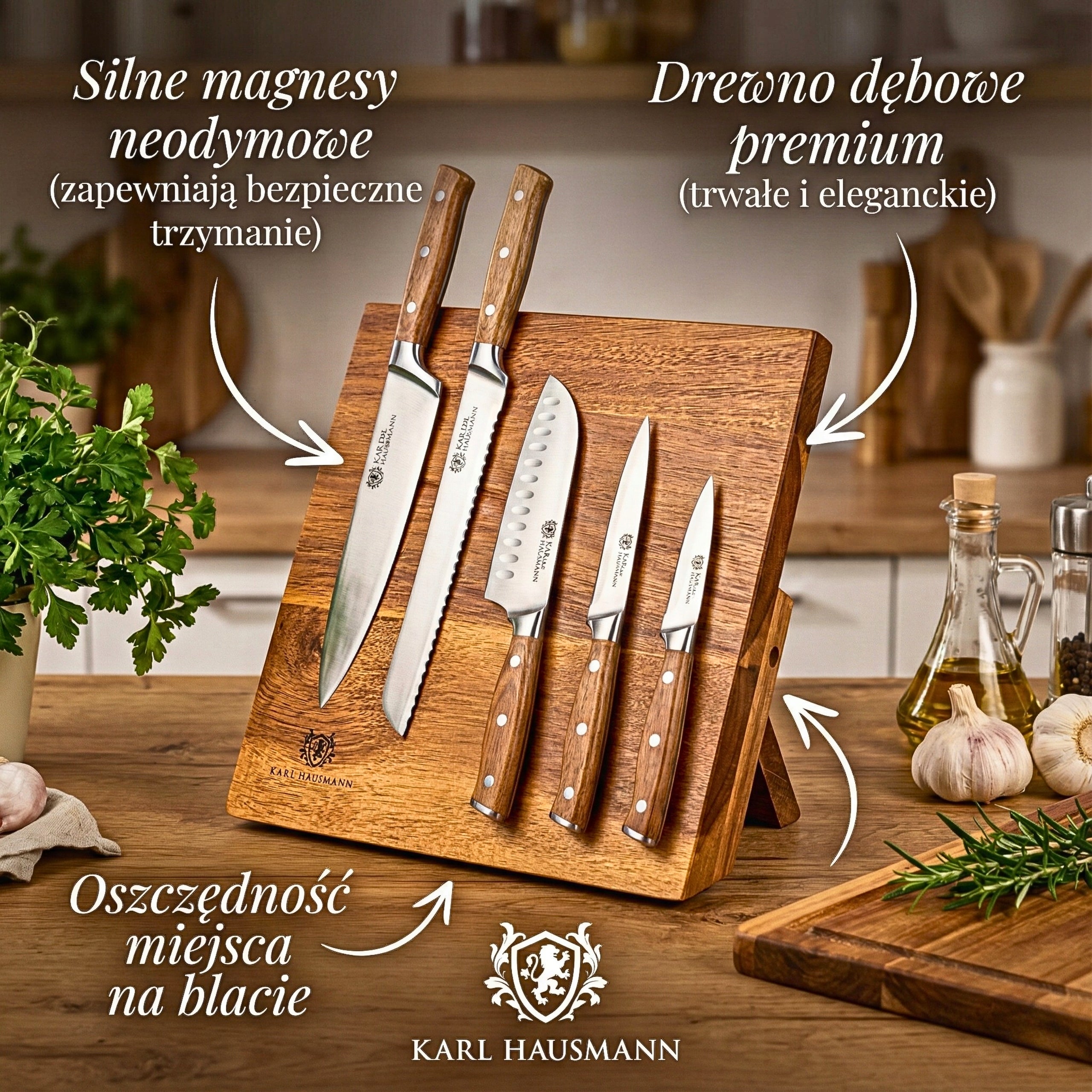 MAGNETIC KITCHEN BLOCK LARGE KNIFE RACK UNIVERSAL MAGNET CONTAINER Manufacturer code 5905155009685