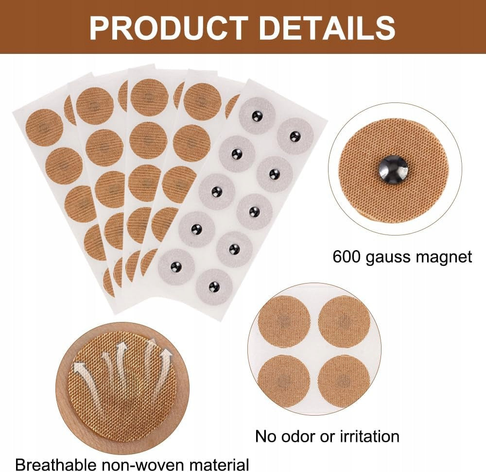 MAGNETIC PATCHES FOR ACUPRESSURE 21MM SET OF 50 MAGNETS Kind mat