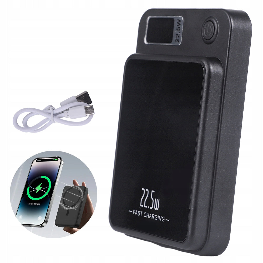 MAGNETIC POWER BANK 10000MAH FOR IPHONE 12-15 FAST CHARGING 22.5W
