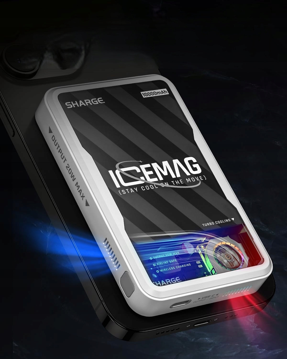 MAGNETIC POWERBANK SHARGE ICEMAG 10000MAH 20W WIRELESS CHARGING Brand Sharge