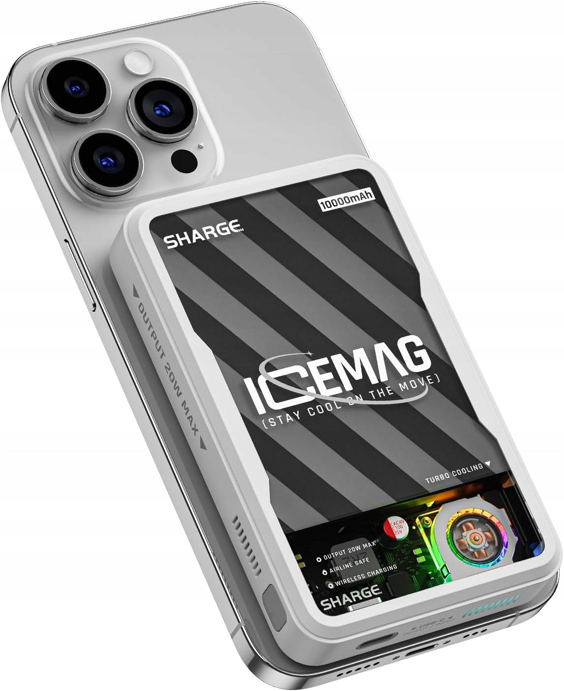 MAGNETIC POWERBANK SHARGE ICEMAG 10000MAH 20W WIRELESS CHARGING