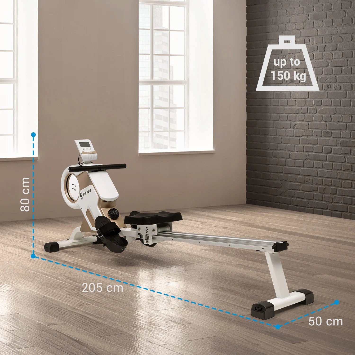 MAGNETIC ROWING MACHINE FOR EXERCISE HOME ROWING MACHINE TRAINING 150KG Manufacturer code 10035537