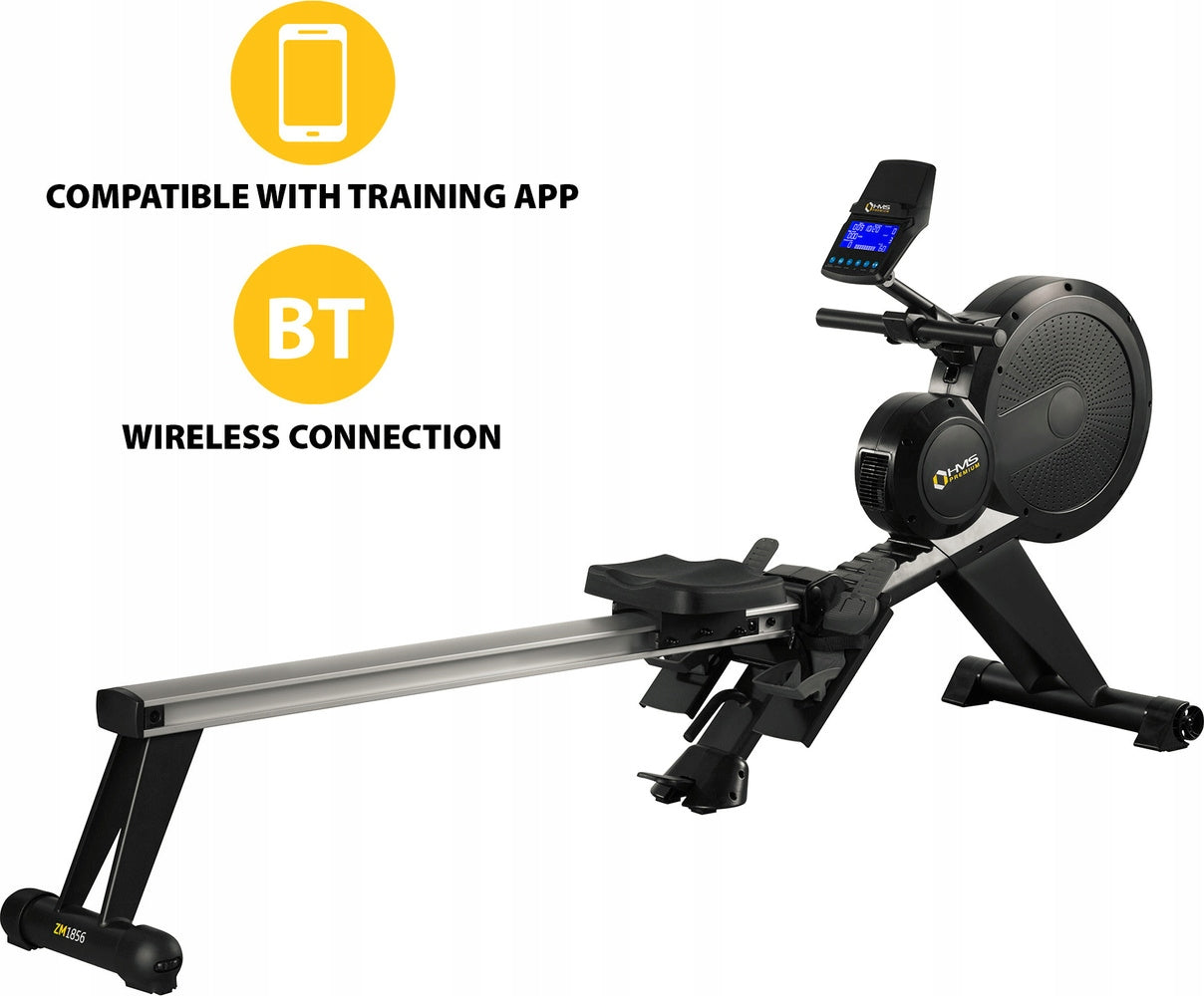 MAGNETIC ROWING MACHINE FOR FITNESS EXERCISES HMS