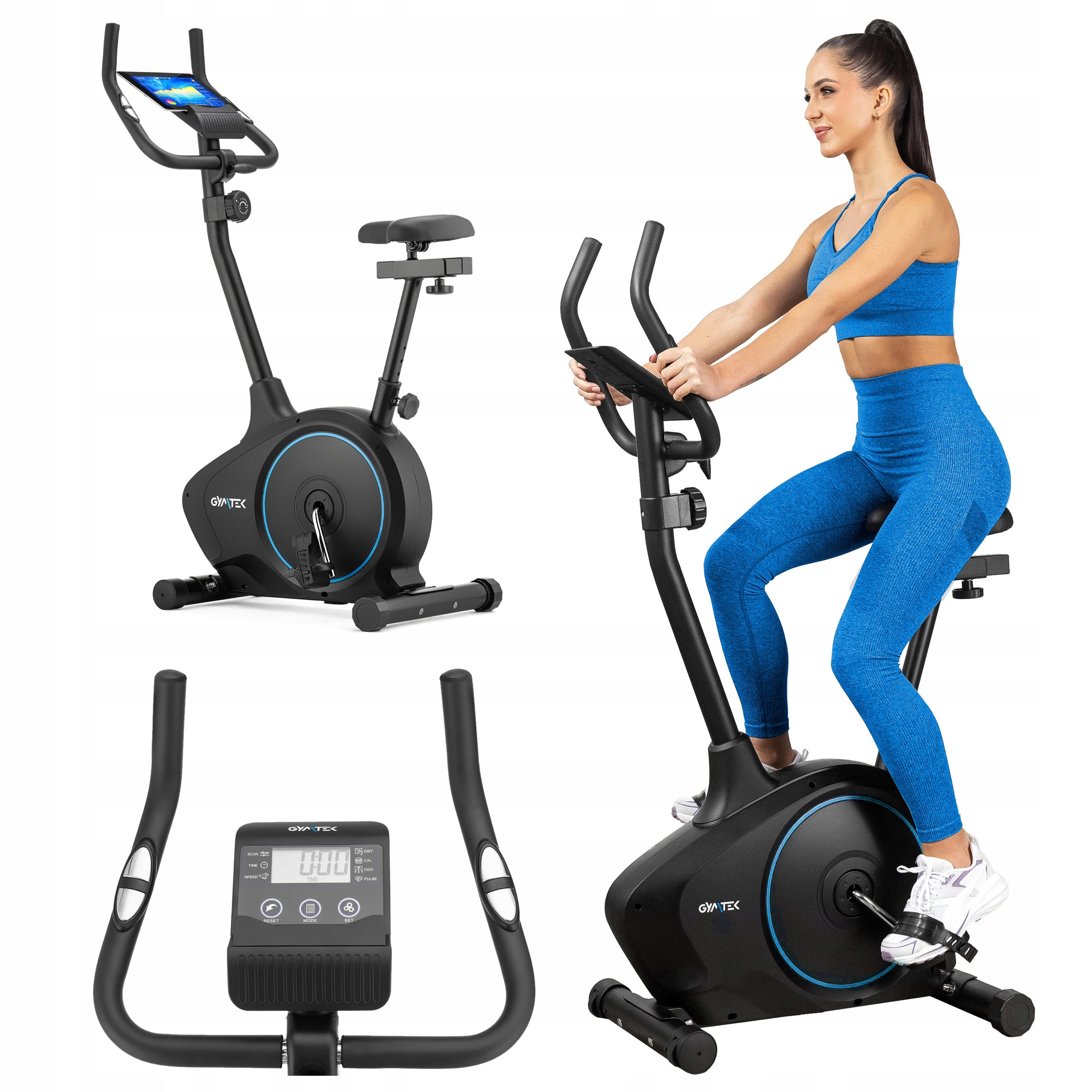 MAGNETIC STATIONARY EXERCISE BIKE FOR FITNESS EXERCISES XB1400 GYMTEK