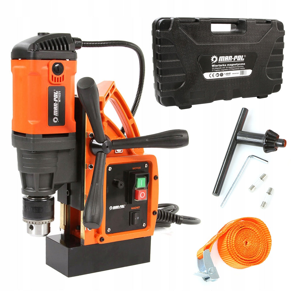 MAGNETIC TABLE DRILL MAGNET THREADER 11500N 1480W Brand Mar-Pol