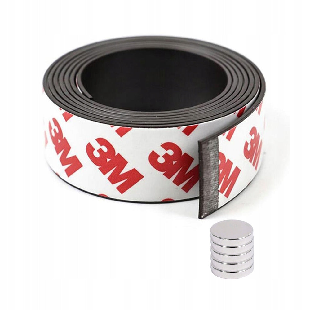 MAGNETIC TAPE with adhesive 3M SELF-ADHESIVE, DIMENSIONS: 500cm / 20mm / 1,5mm Number of pieces on offer 1 szt.