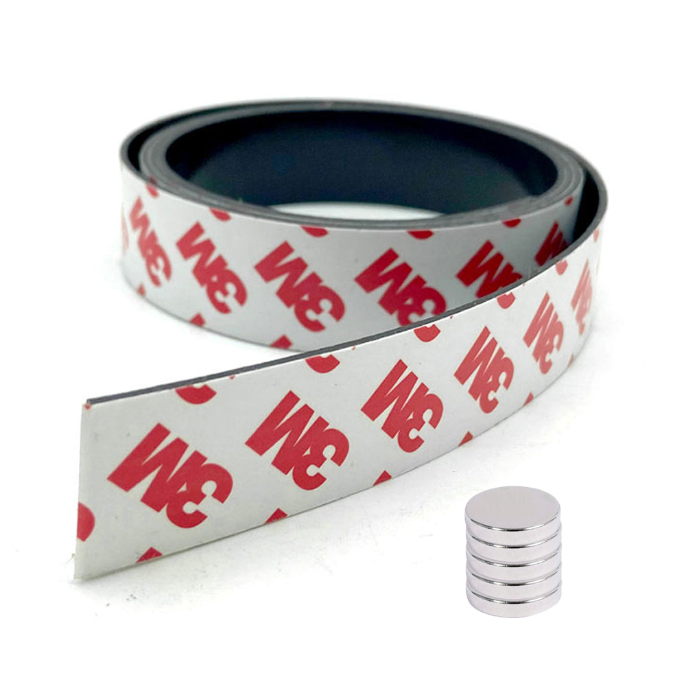 MAGNETIC TAPE with adhesive 3M SELF-ADHESIVE, DIMENSIONS: 500cm / 20mm / 1,5mm