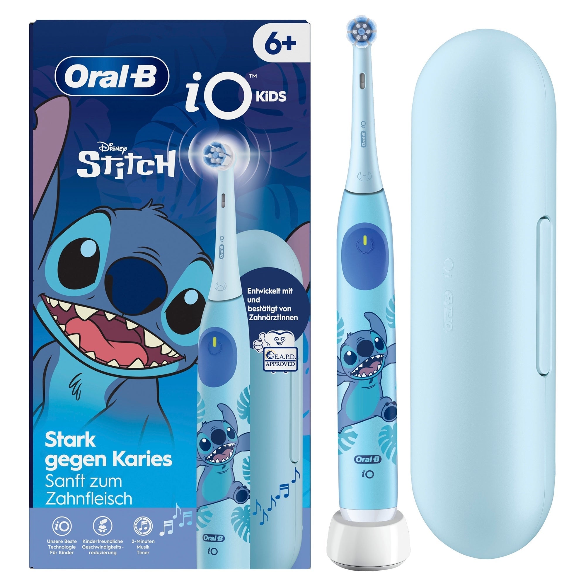 MAGNETIC TOOTHBRUSH FOR KIDS Oral-B iO Series 2 Kids 6 Stitch + ETU Brand Oral-B