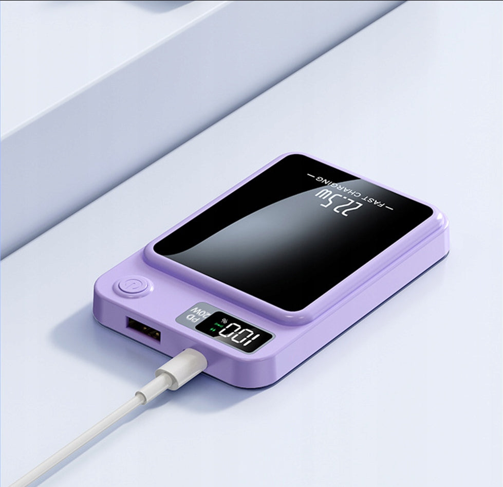 MAGNETIC WIRELESS POWERBANK INDUCTION POWER BANK LED DISPLAY Battery type lithium-polymer