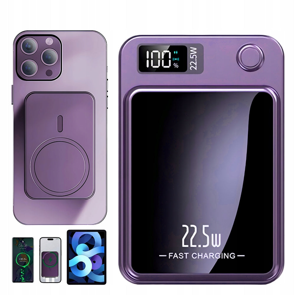 MAGNETIC WIRELESS POWERBANK INDUCTION POWER BANK LED DISPLAY