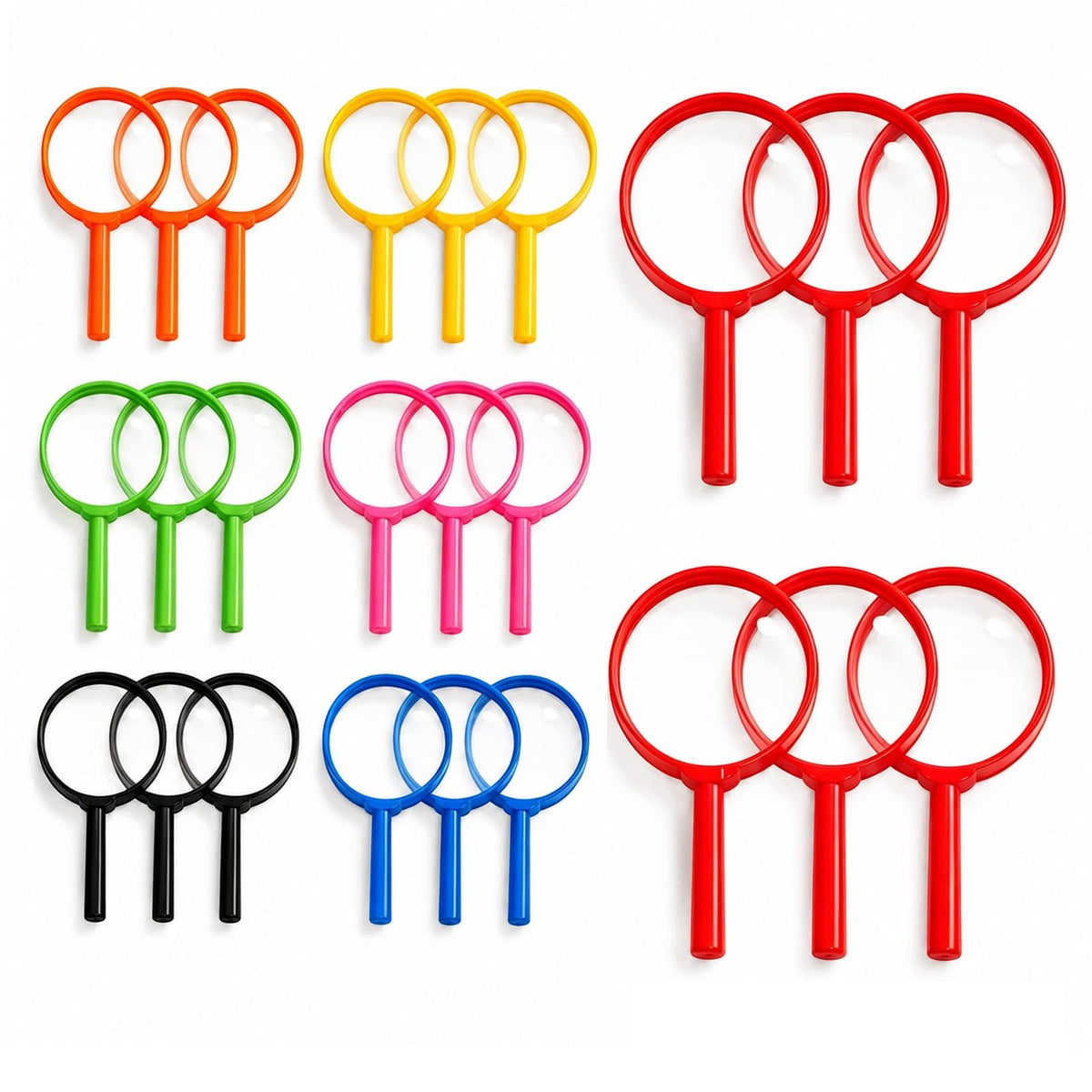 MAGNIFIER FOR CHILDREN 24 PIECES COLORFUL MAGNIFICATION 5X EDUCATIONAL TOY