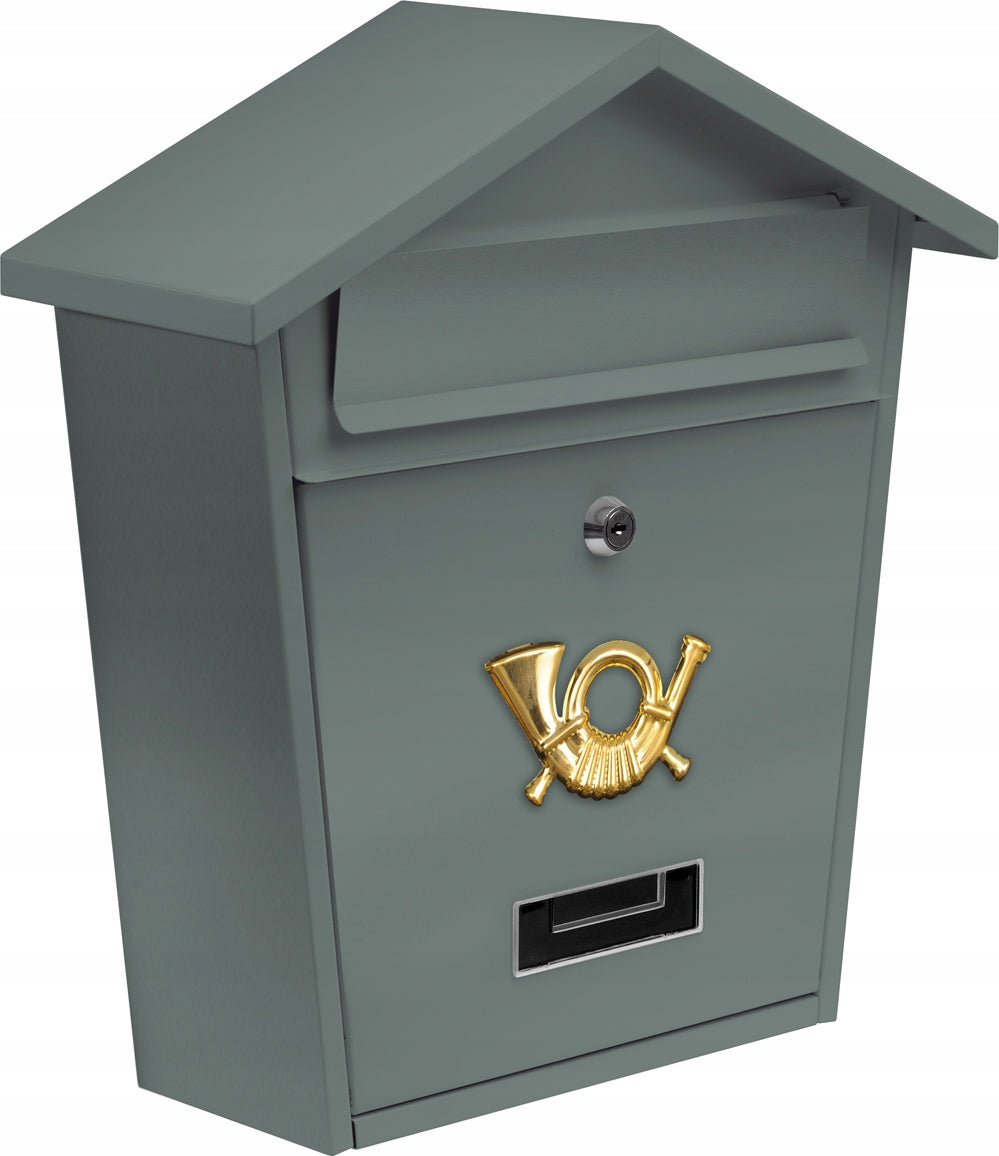 MAILBOX 380 x 320 x 105 mm GRAPHITE 2 KEYS VOREL