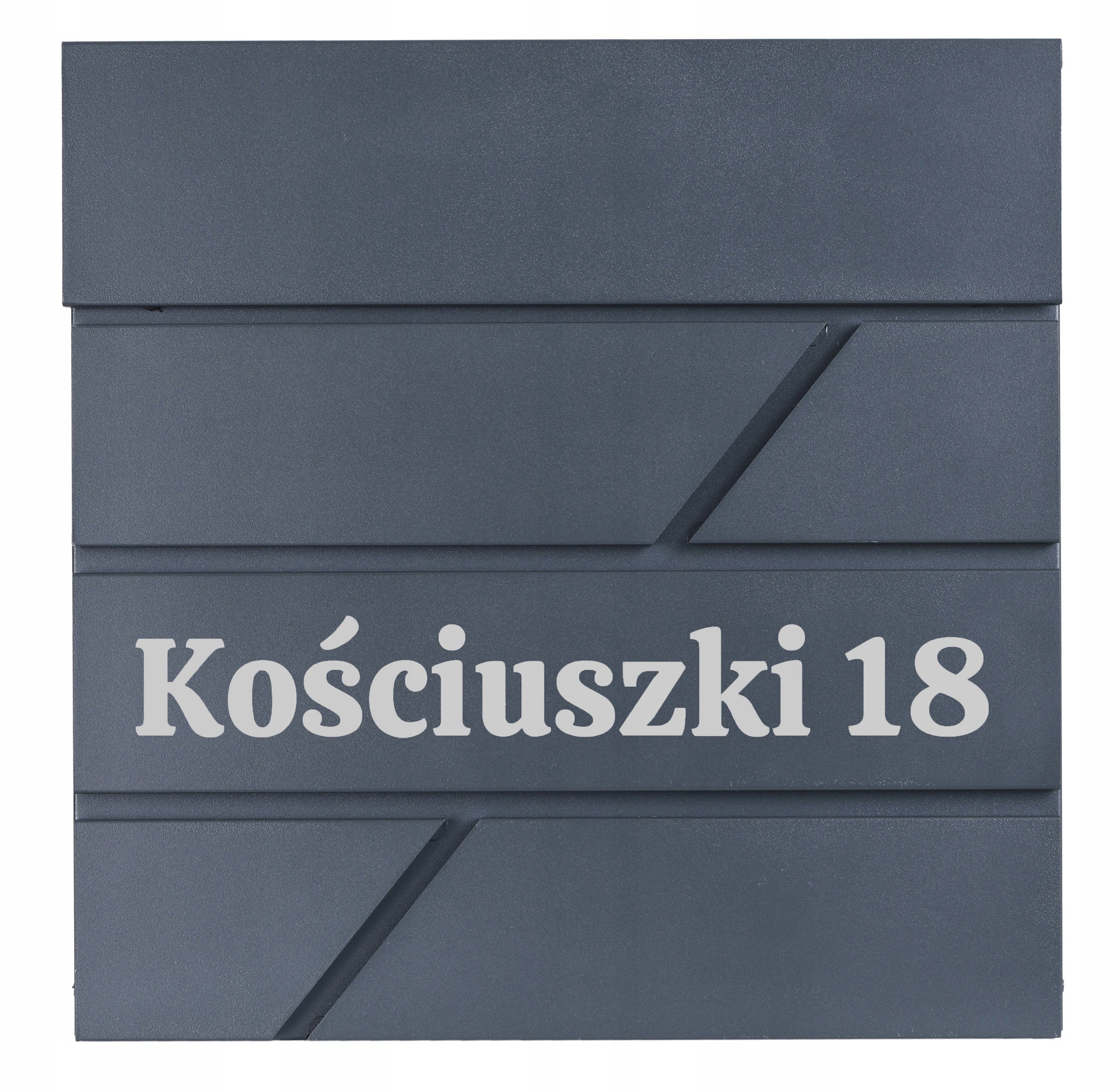 MAILBOX FOR LETTERS MAIL WITH NEWSPAPER HOUSE NUMBER STREET NAME Packaging status original