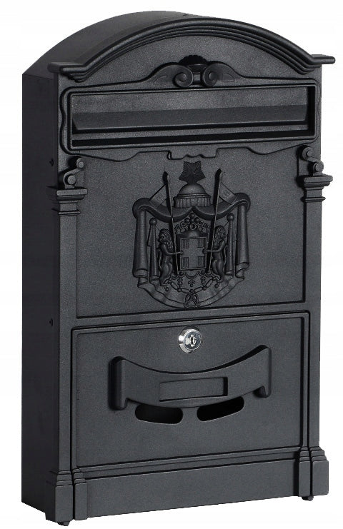 MAILBOX FOR LETTERS RUSTIC RETRO VINTAGE BLACK STEEL Manufacturer code 5902340321300