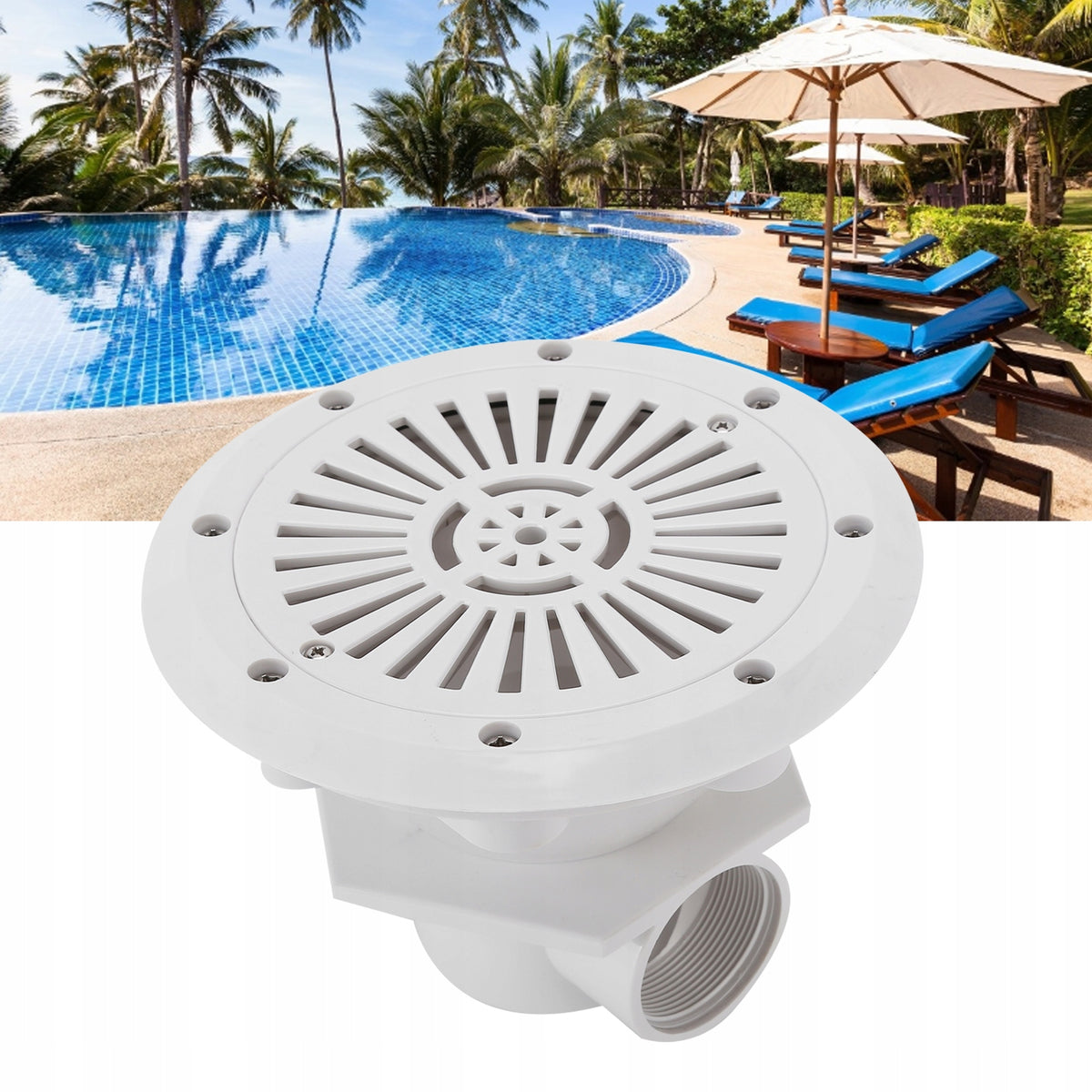 MAIN POOL DRAIN PROFESSIONAL POOL DRAIN 23 X 17,5 cm Packaging status original