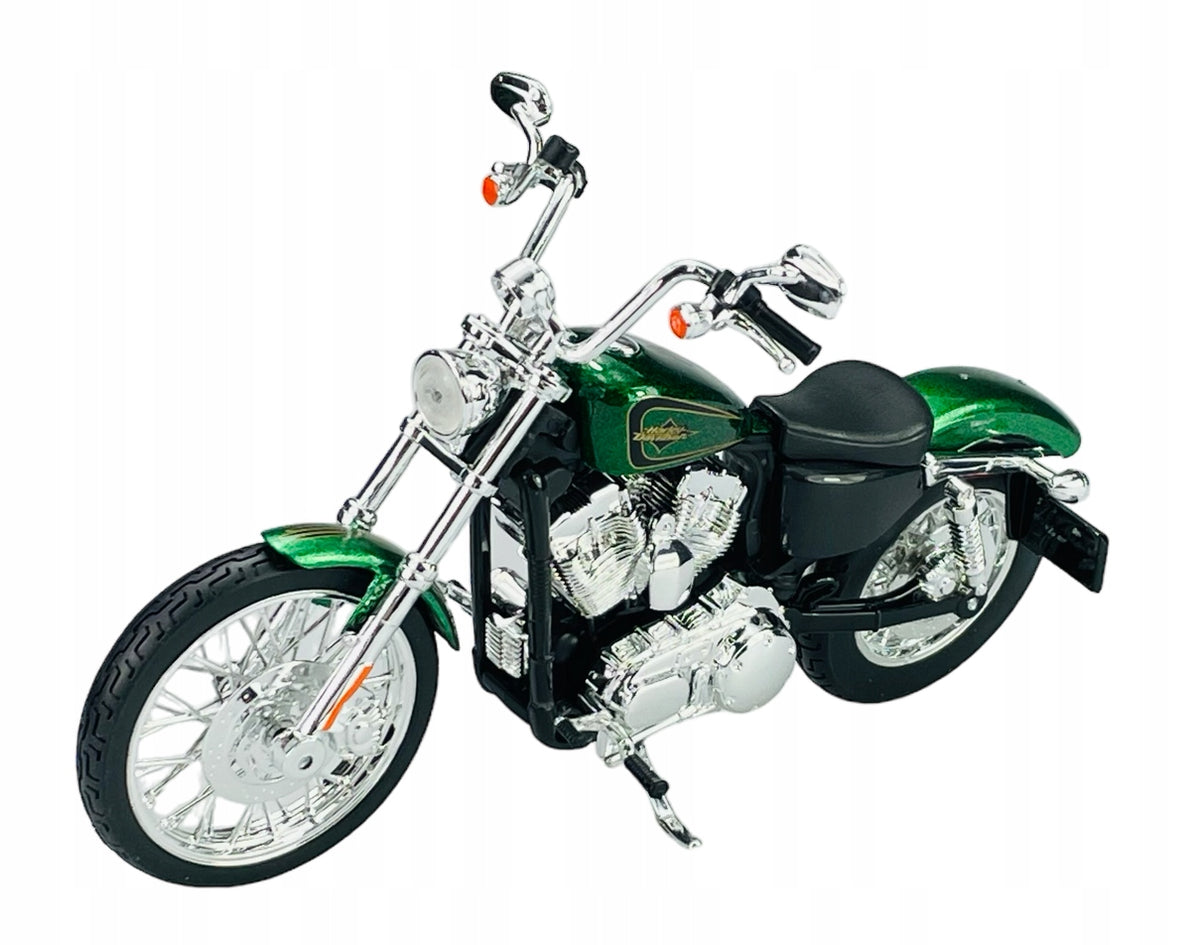 MAISTO 2013 HARLEY-DAVIDSON XL 1200V SEVENTY-TWO GREEN 1:12 MOTORCYCLE NEW