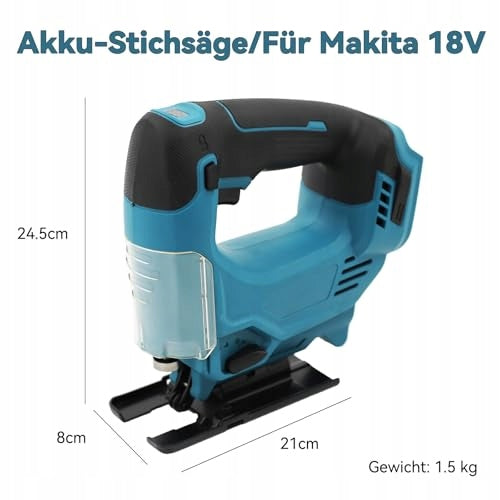 MAKITA 18V 3 SPEED CORDLESS JIGSAW FOR METAL WOOD Power supply rechargeable battery