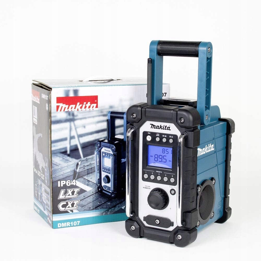 MAKITA CONSTRUCTION RADIO 7.2-18V DMR107 + POWER SUPPLY