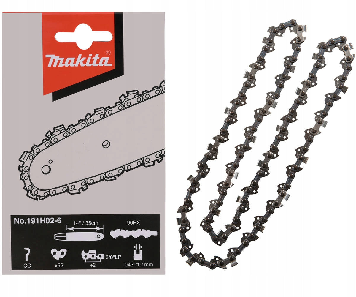 MAKITA Cutting chain for chainsaw 35cm 3/8" 1,1 mm 52Z DUC353 UC3541 191H02-6