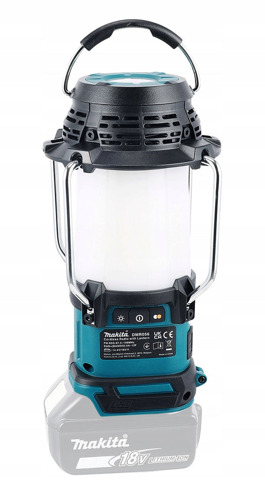MAKITA DMR056 RECHARGEABLE RADIO WITH LAMP AND FLASHLIGHT LXT -- Makita PL -- Manufacturer code DMR056