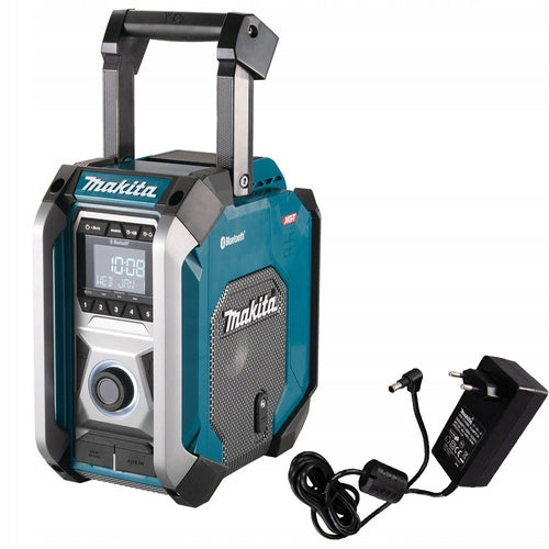 MAKITA FM/AUX construction radio 12V 18V 40V Bluetooth USB MR006G + Power adapter