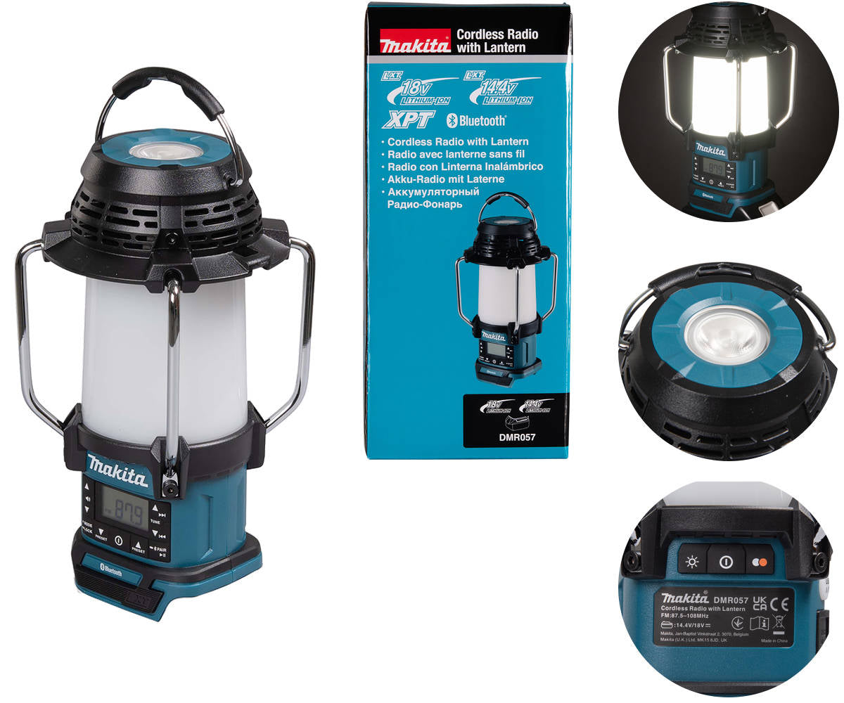 MAKITA FM radio with 18V Bluetooth lamp LXT DMR057