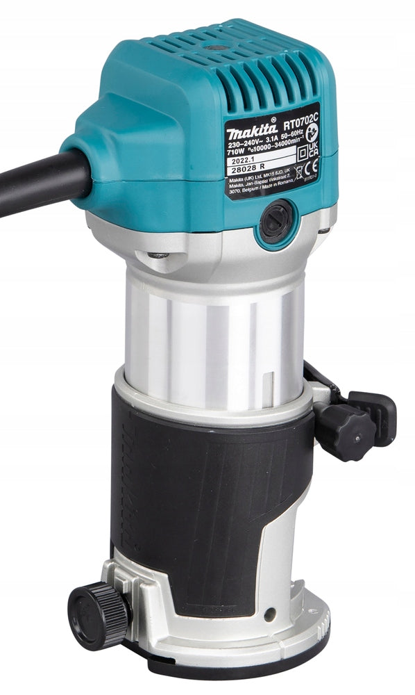 MAKITA RT0702CX2J MILLING AND CUTTING MACHINE 710W + MAKPAC Milling machine type plunge