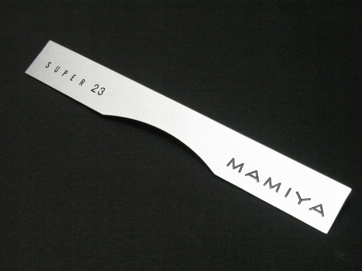 MAMIYA SUPER 23 nameplate wersja srebrna UNIKAT!