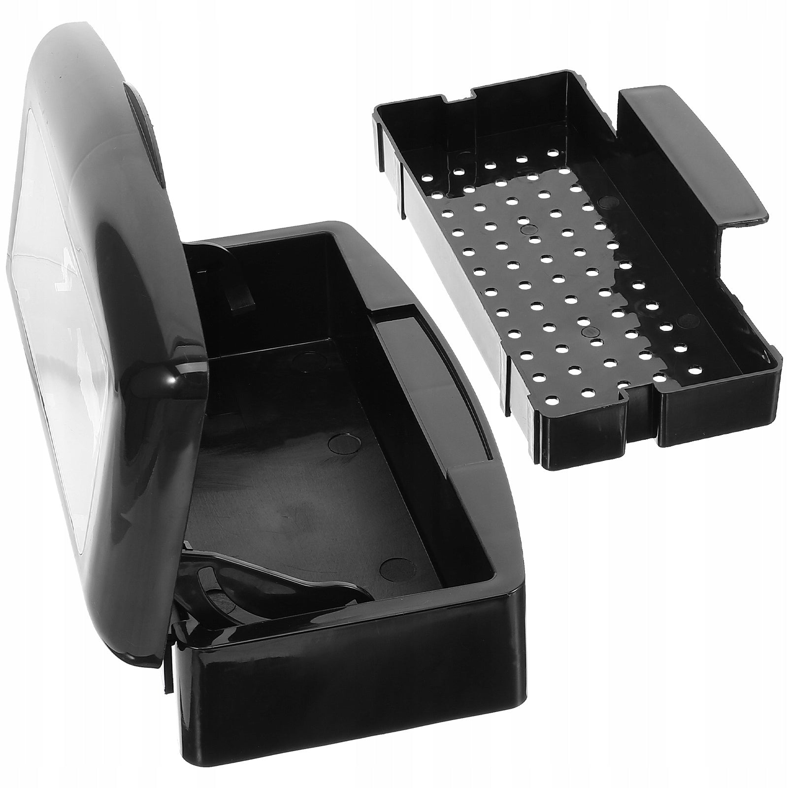 MANICURE BOX Z TRWAŁĄ TACKĄ DO DEZYNFEKCJI NARZĘDZI CZARNY