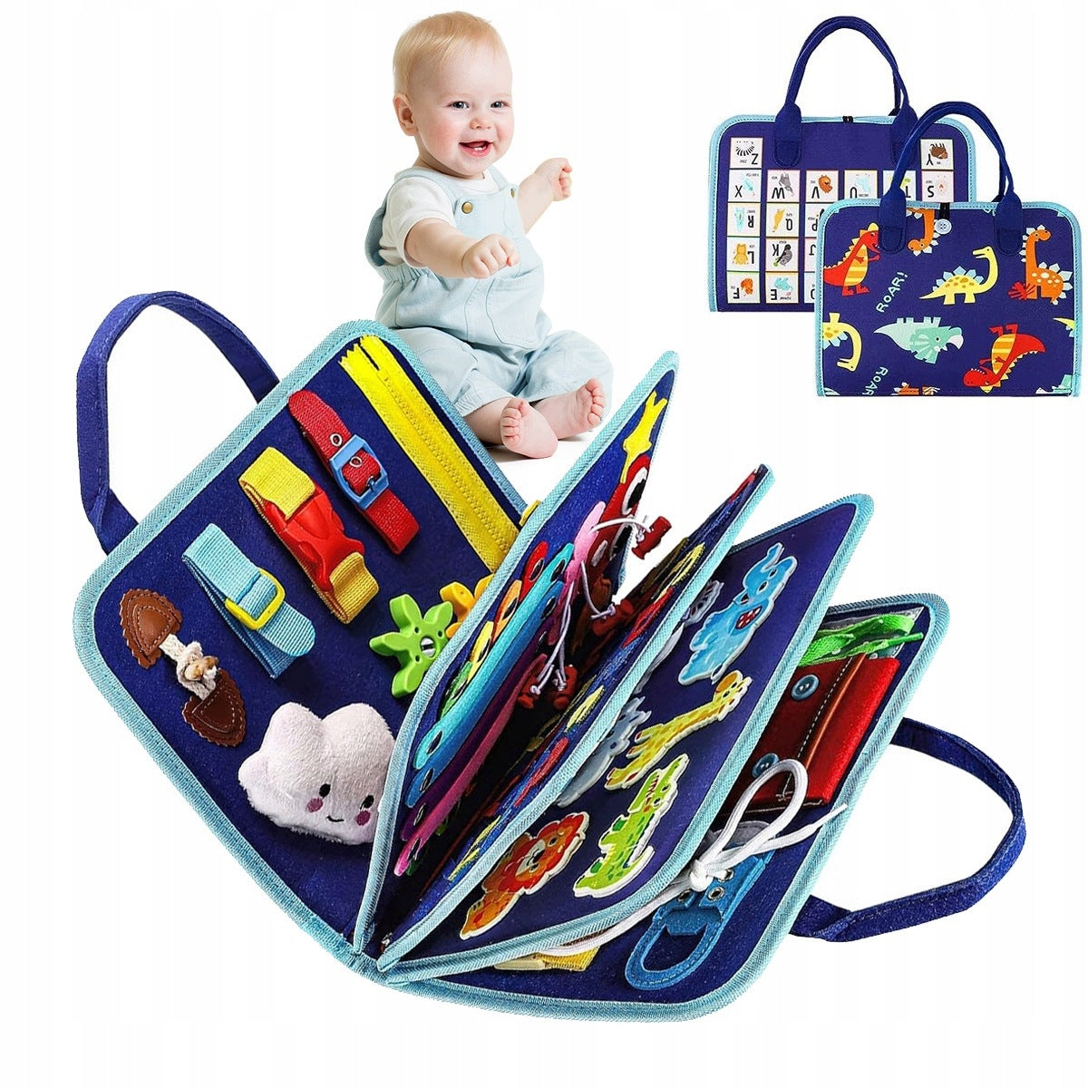 MANIPULATION BOARD EDUCATIONAL SENSORY BOOK SOFT