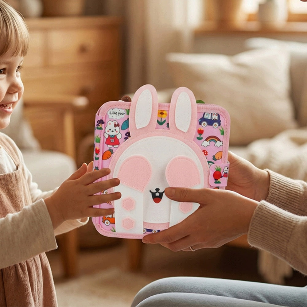 MANIPULATION BOARD MONTESSORI BUNNY SENSORY BOOK Packaging status original