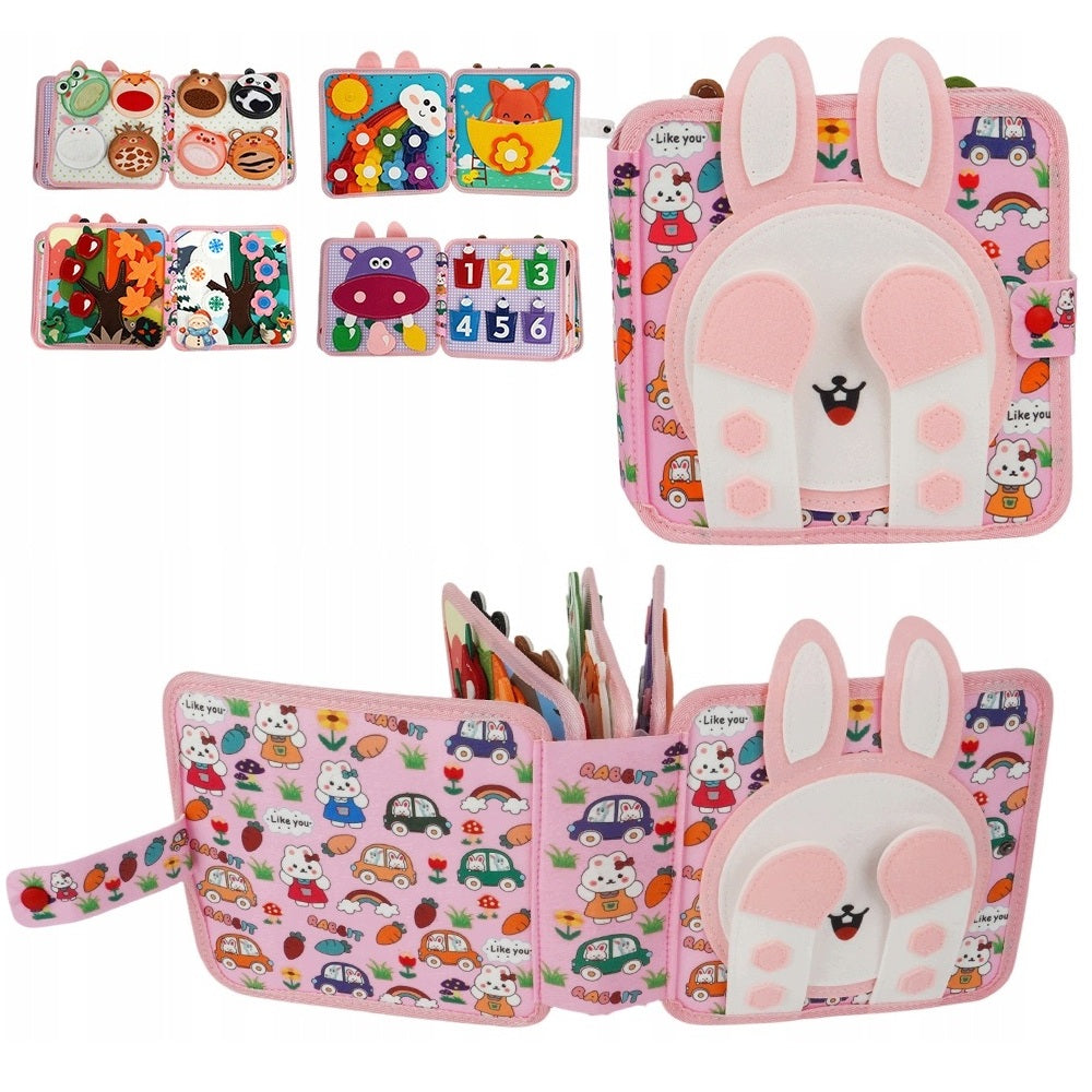 MANIPULATION BOARD MONTESSORI BUNNY SENSORY BOOK