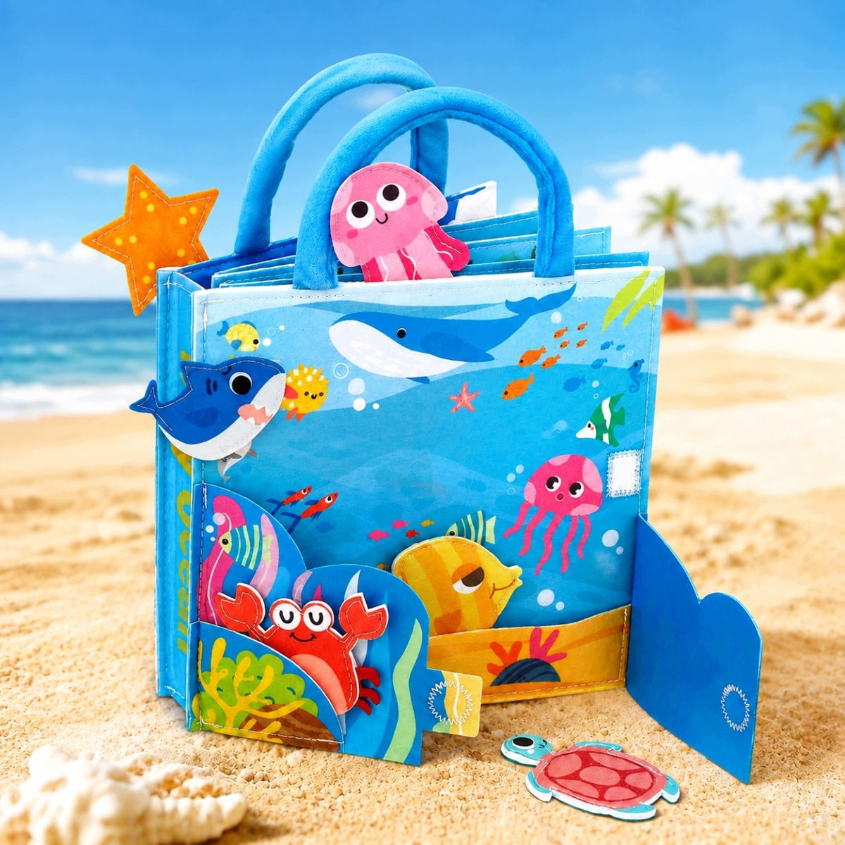 MANIPULATION BOARD SENSORY BOOK MONTESSORI OCEAN FOR CHILDREN Brand no brand