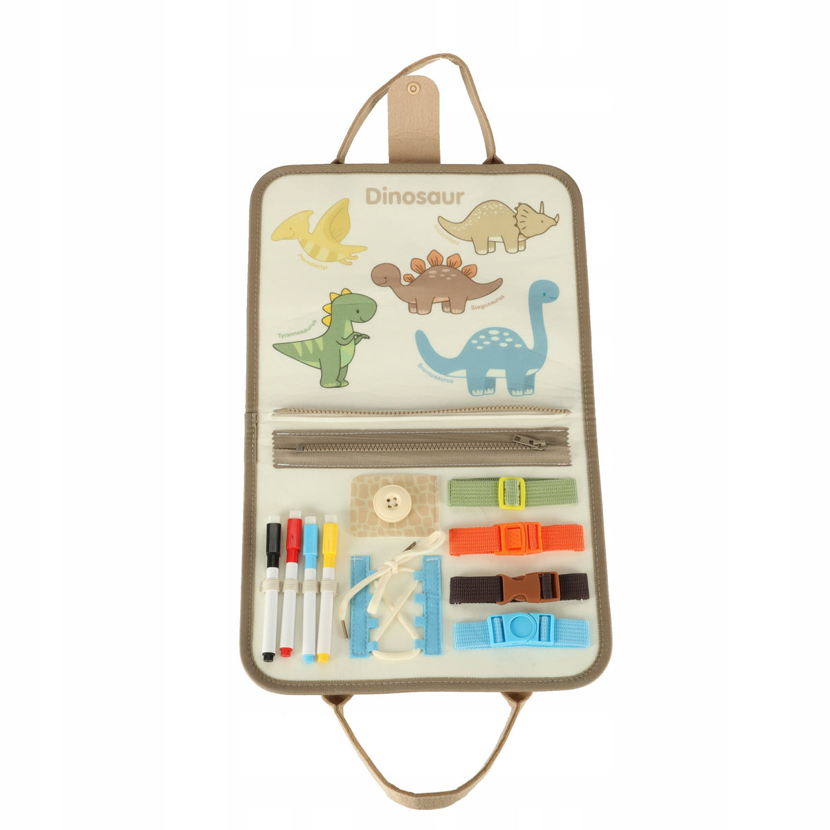 MANIPULATION BOARD SOFT SUITCASE FOR CHILDREN SENSORY MONTESSORI Packaging status original