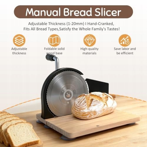 MANUAL BREAD SLICER UNIVERSAL SLICER WITH SUCTION CUPS Brand no brand