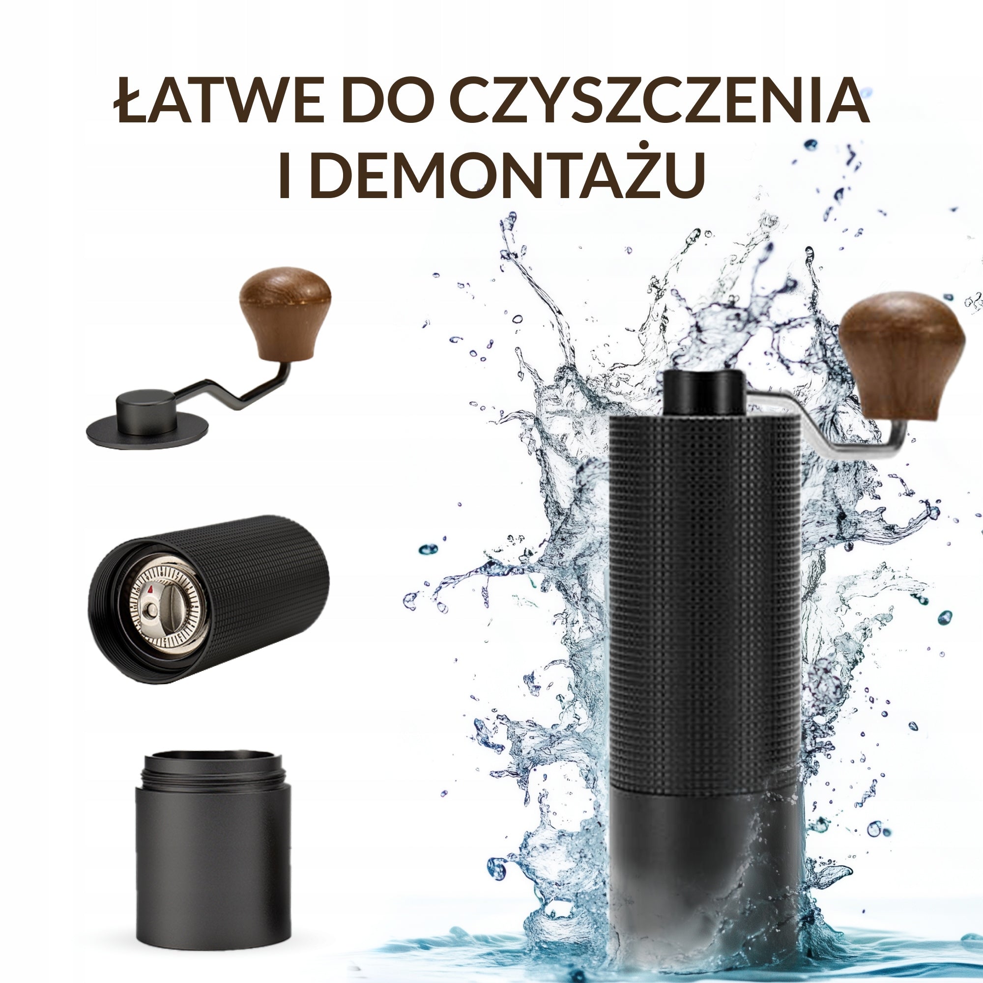 MANUAL COFFEE GRINDER ViO CM-02H PROFESSIONAL - TOP QUALITY BLACK Brand ViO