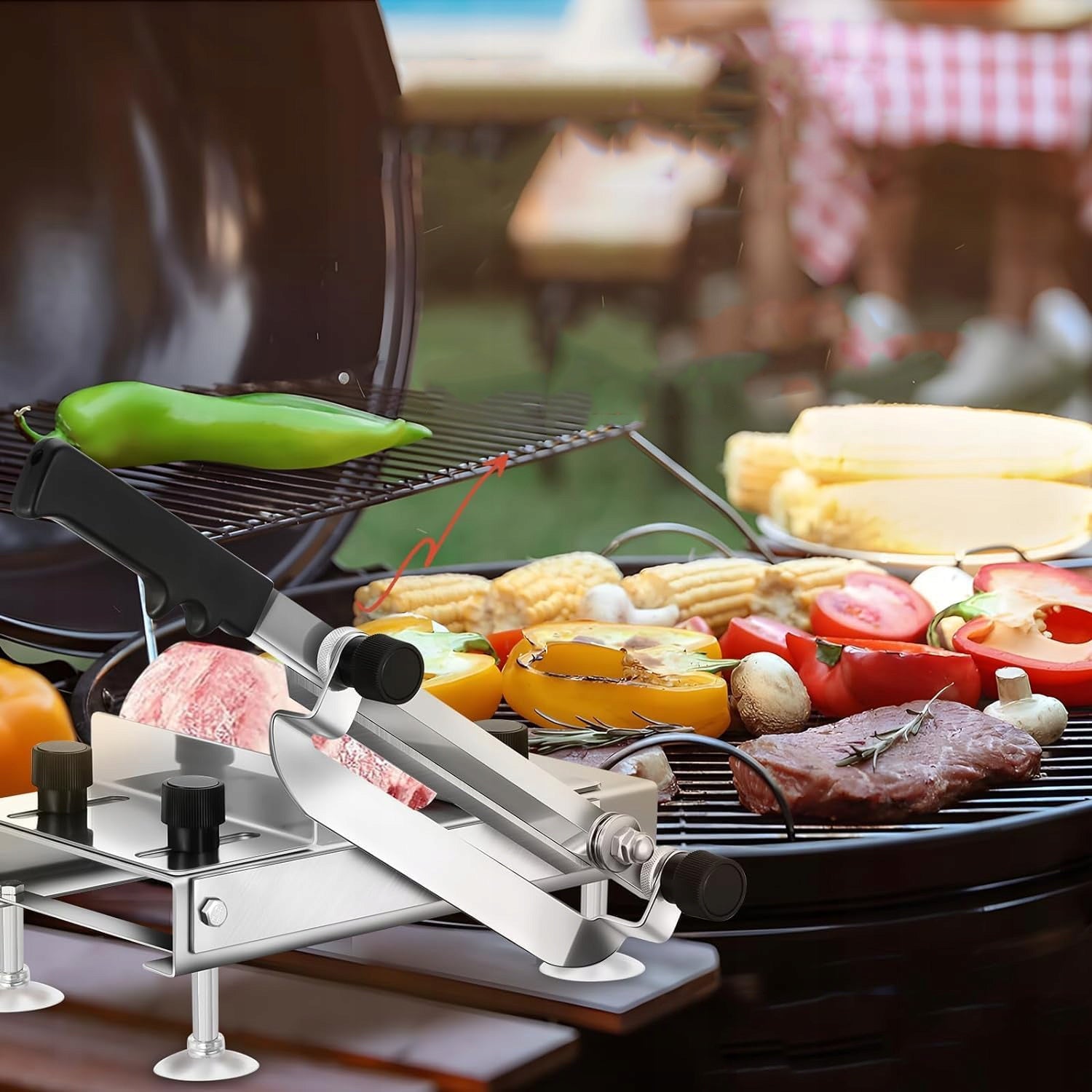 MANUAL FROZEN MEAT SLICER, FROZEN MEAT SLICER AT HOME Packaging status original