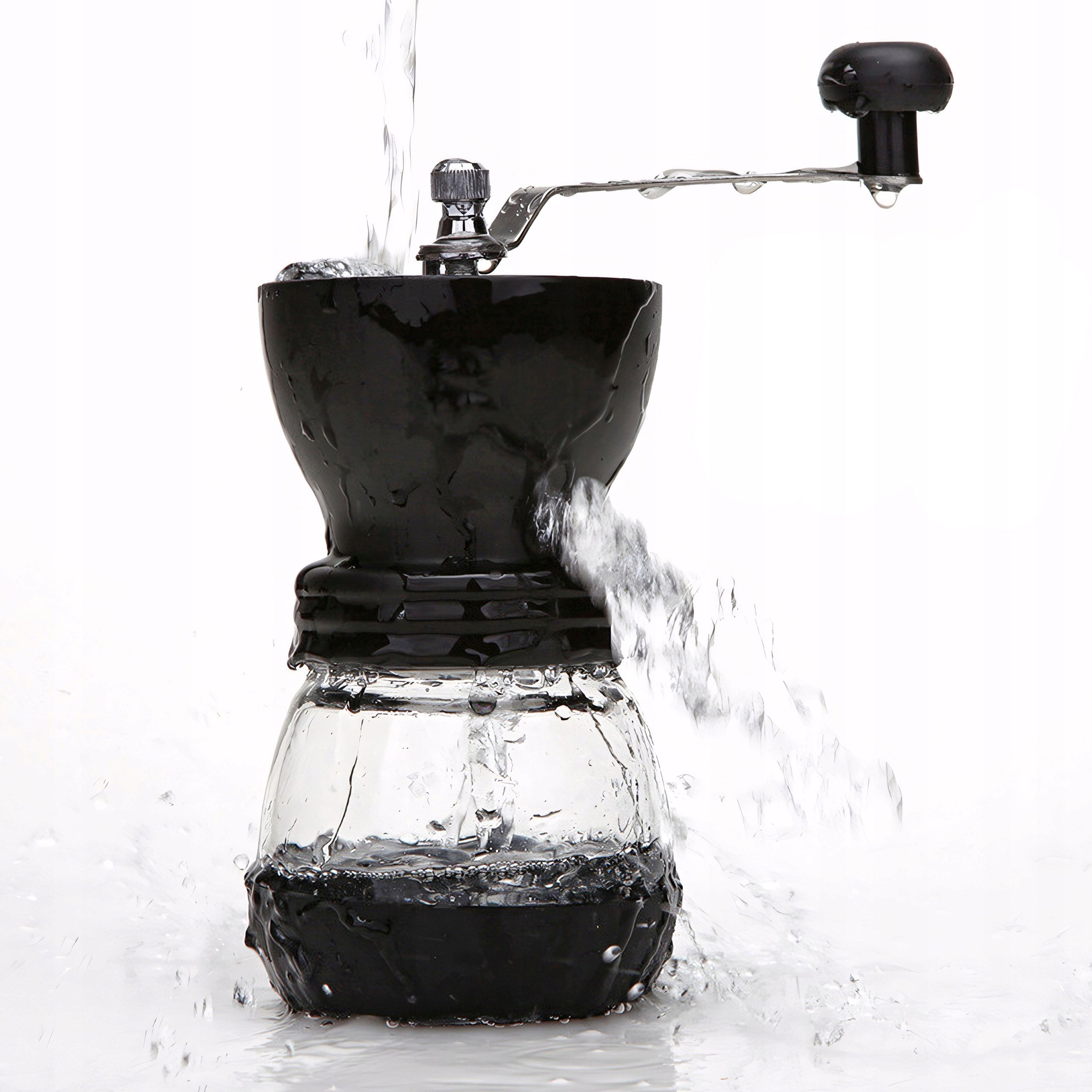 MANUAL GRINDER FOR GRINDING COFFEE PEPPER SALT SPICES HERBS STRONG BLACK Packaging status original