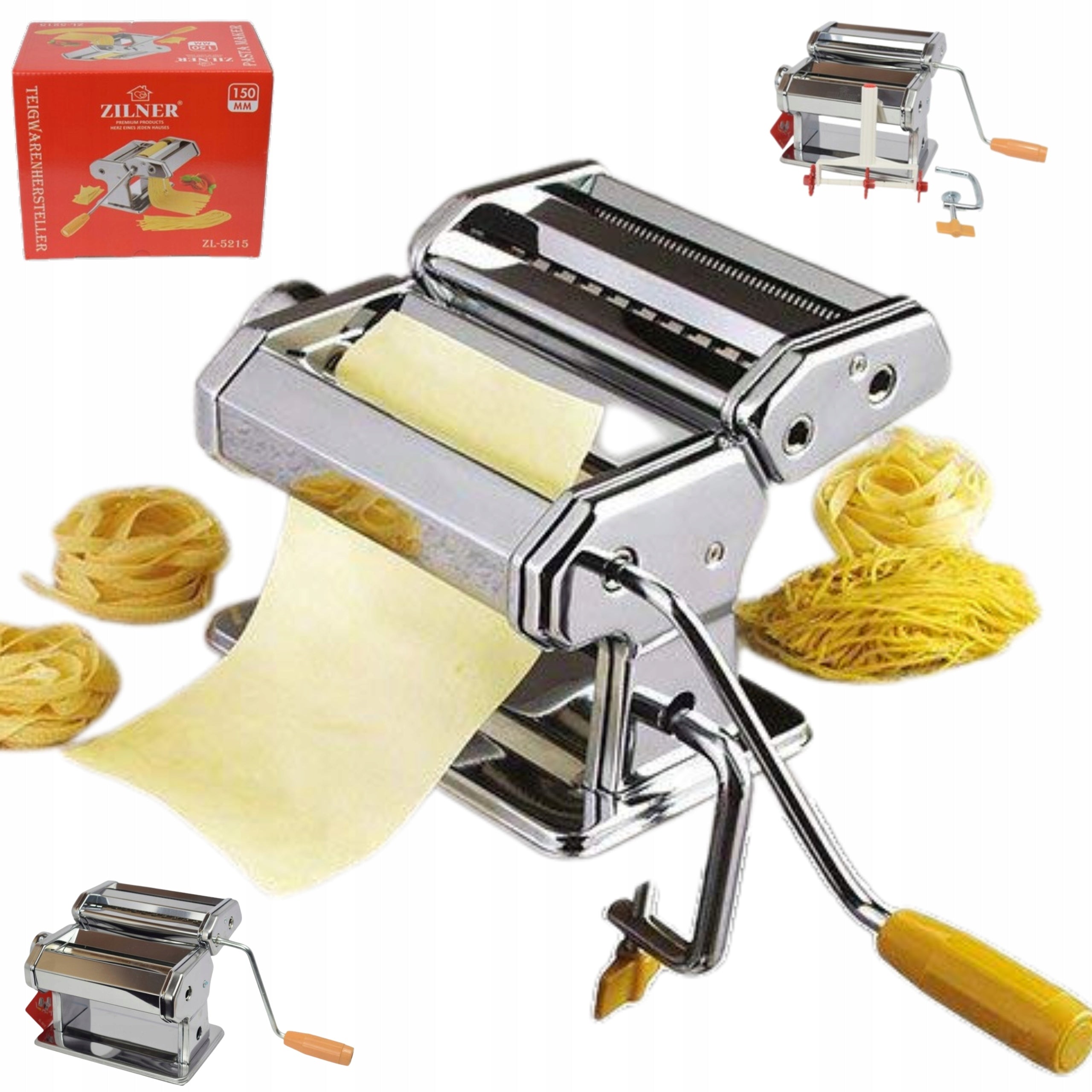 MANUAL MACHINE FOR ROLLING PASTA AND DOUGH STAINLESS STEEL SET XXL Manufacturer code OZ-XX123