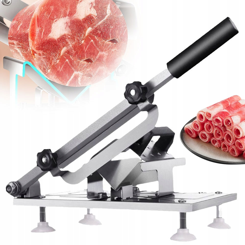 MANUAL MEAT SLICER, ADJUSTABLE FOR CUTTING FROZEN MEAT Brand no brand