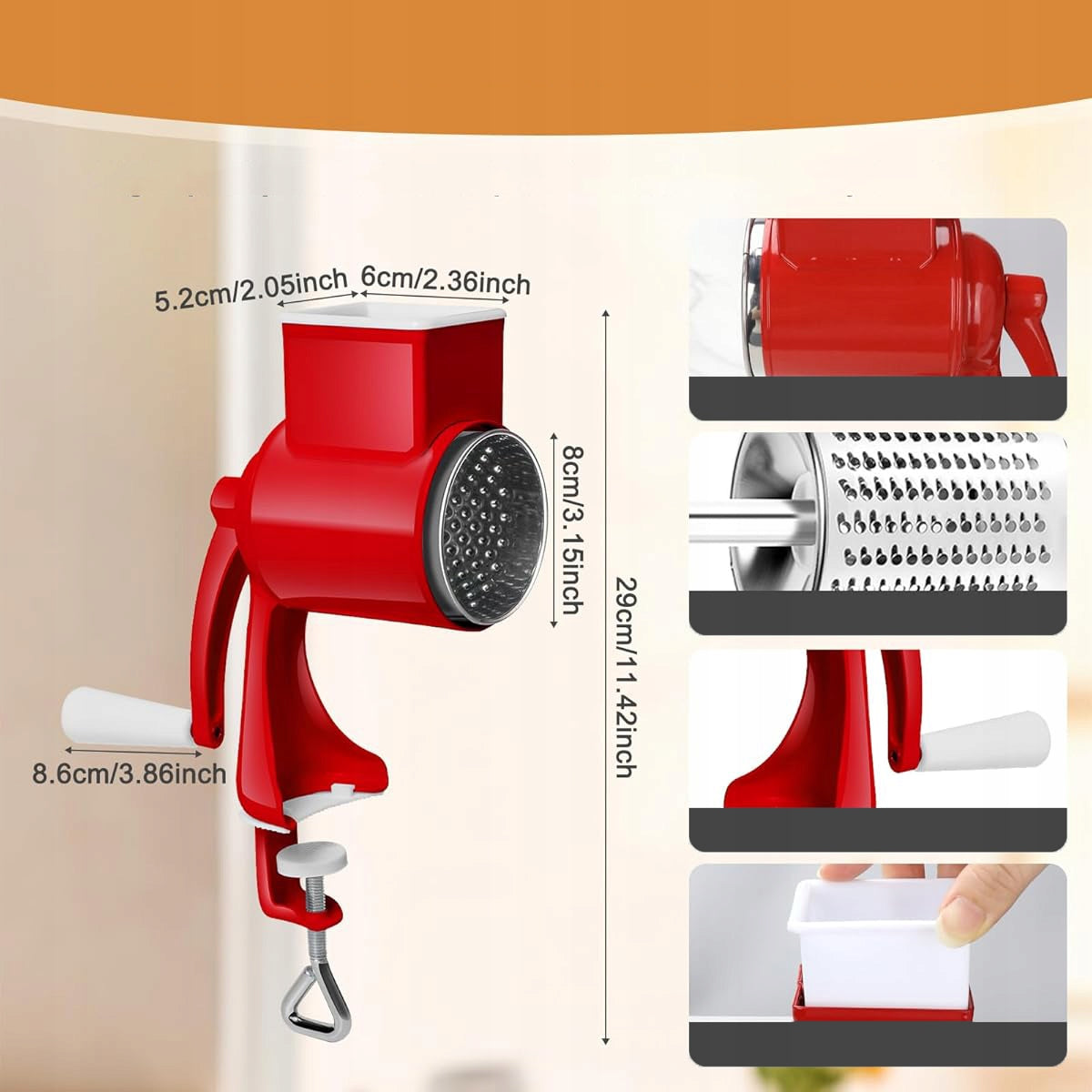 MANUAL NUT GRINDER, MANUAL NUT GRINDER, CORN GRINDER, SPICES Packaging status original