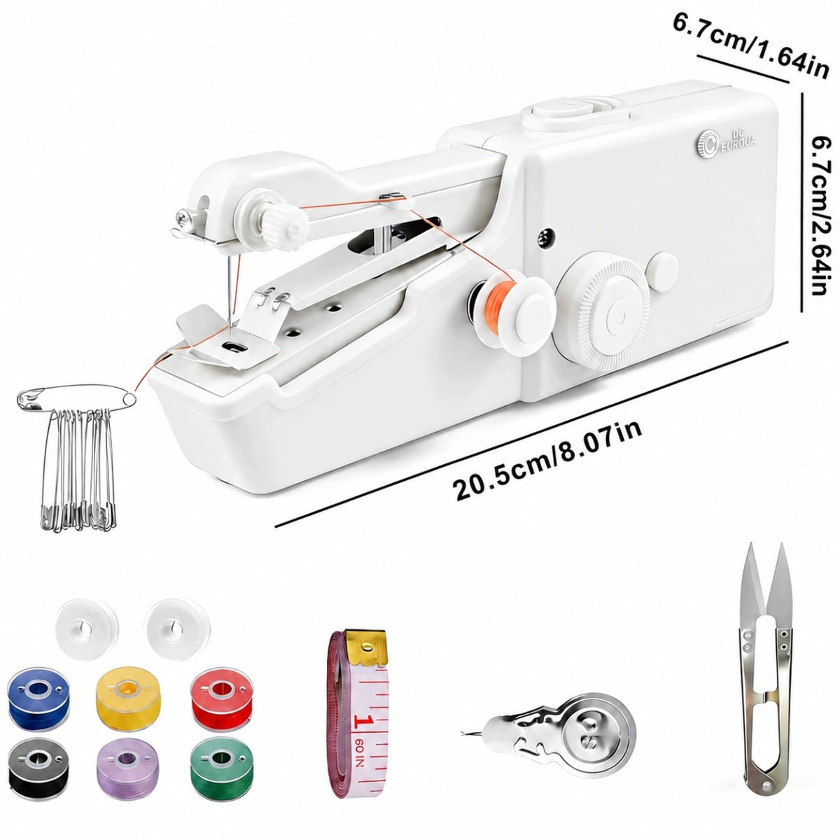 MANUAL SEWING MACHINE FOR BEGINNERS SIMPLE AND PRECISE OPERATION Dominant color white
