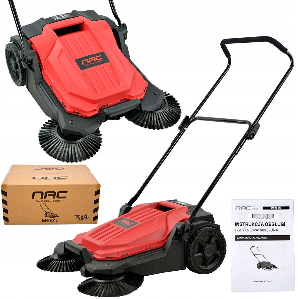 MANUAL SWEEPER FOR LEAVES OF THE TERRACE OF THE GARAGE SIDEWALK WIDTH 65 CM