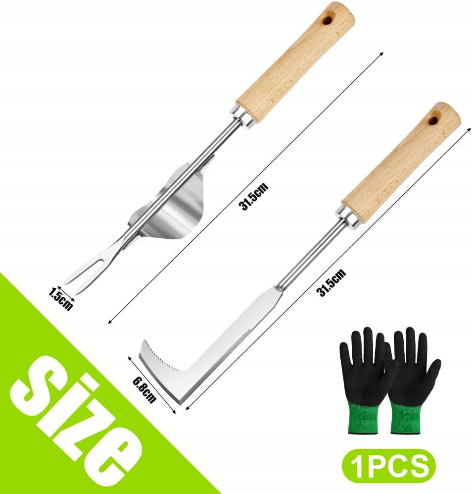 MANUAL WEED PULLER SET 3 PIECES STAINLESS STEEL Brand Praktyczna
