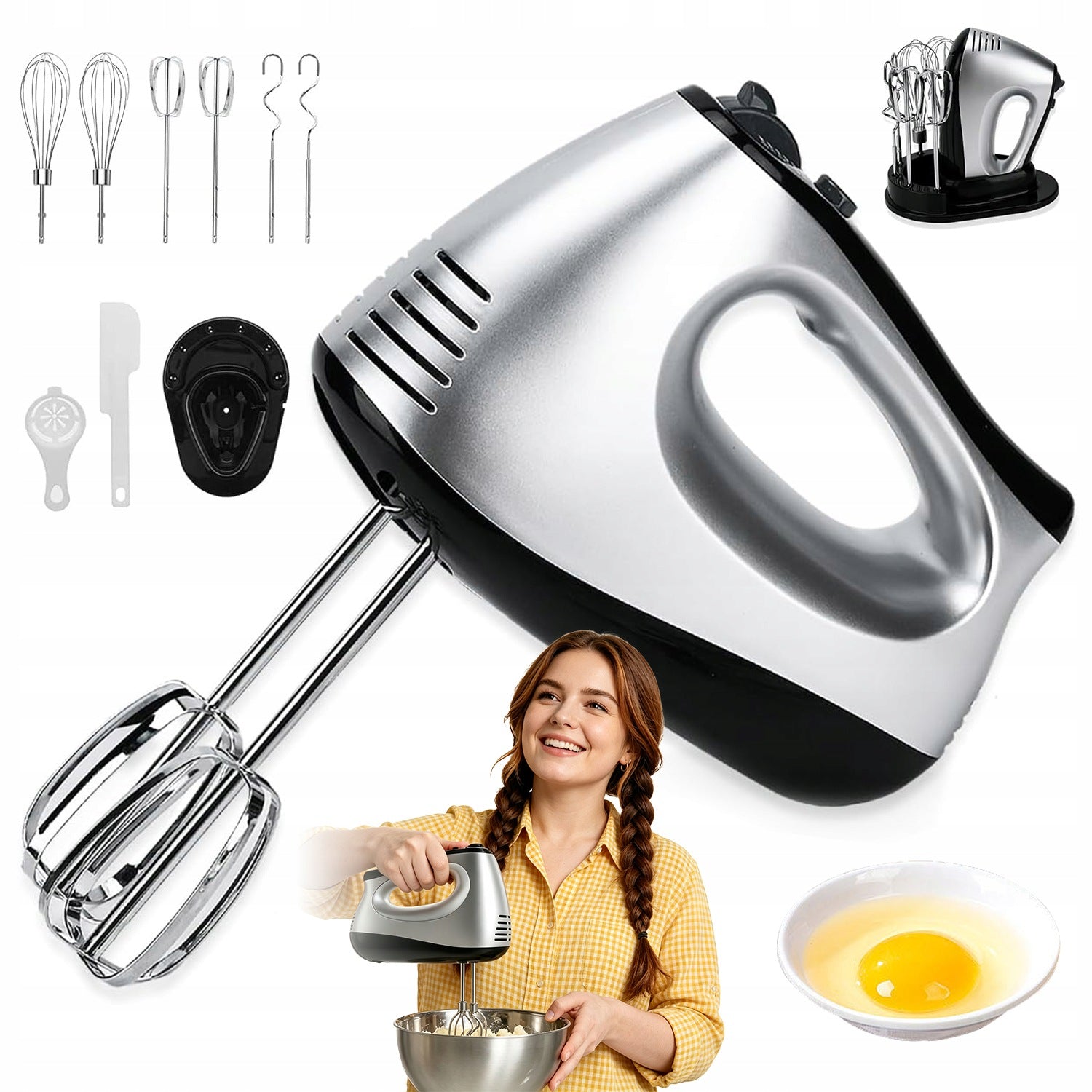 MANUAL ZELMER LIGHT FOOD PROCESSOR 5 GEARS 6 TIPS TURBO 500W