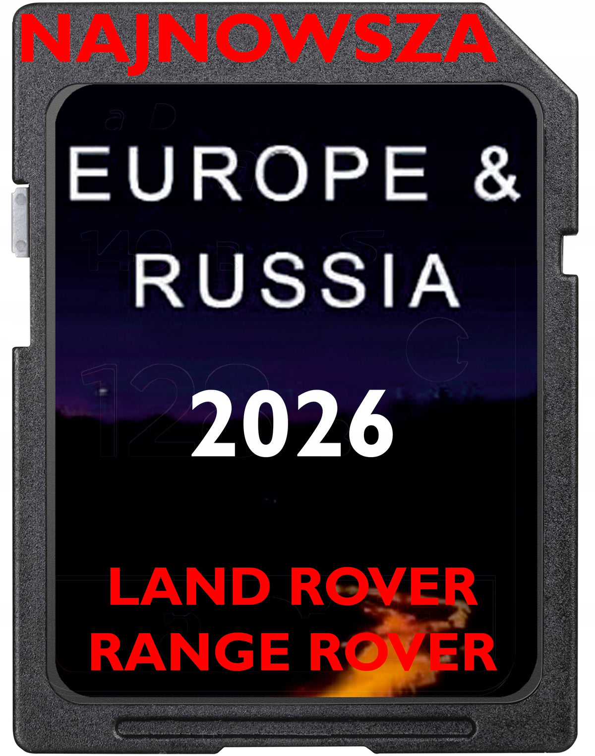 MAP CARD LAND ROVER RANGE ROVER 2026 INCONTROL EU DISCOVERY VOGUE EVOQUE